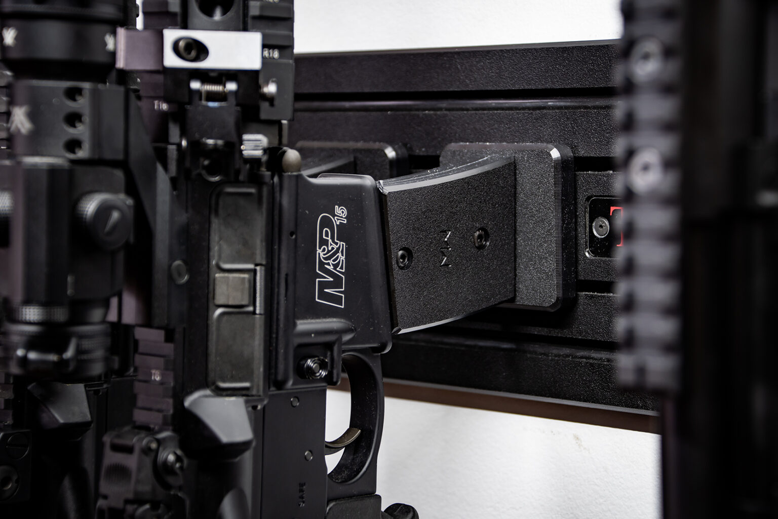 vertical rifle hanger