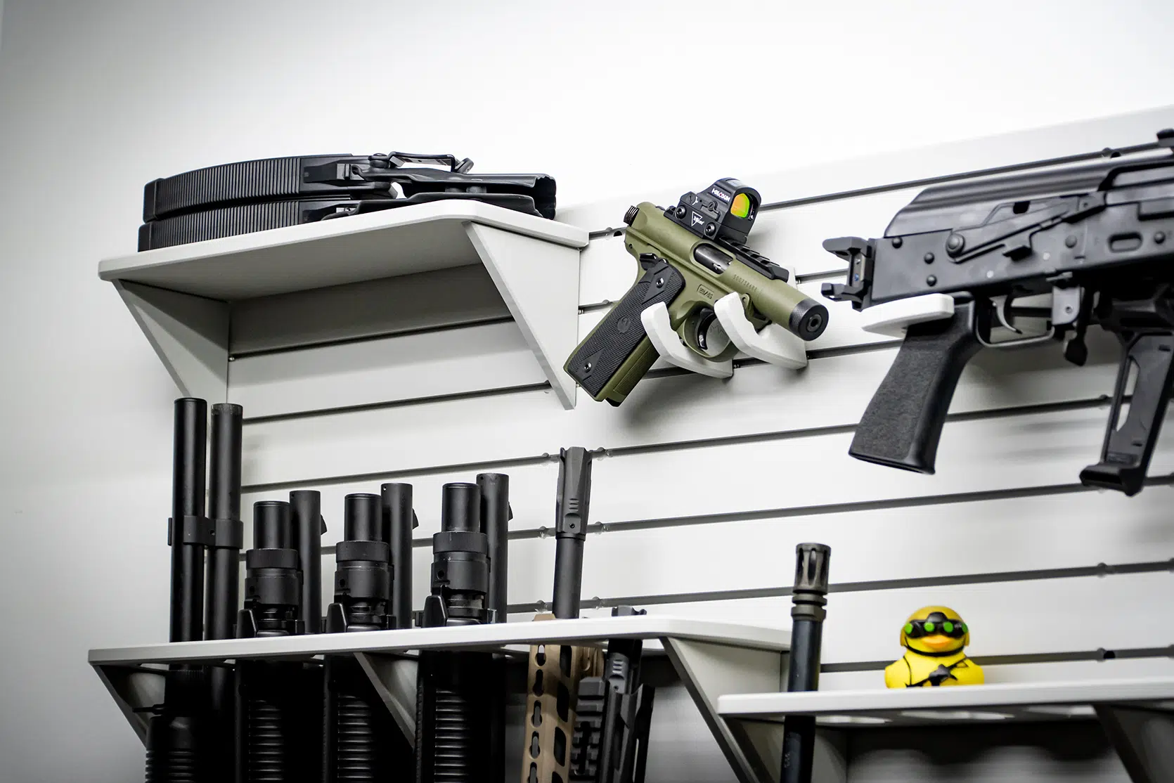 ModWall Grey Flat Shelves Grey ModWall Flat Shelf