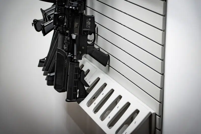 Grey Vertical Six Rifle Rack