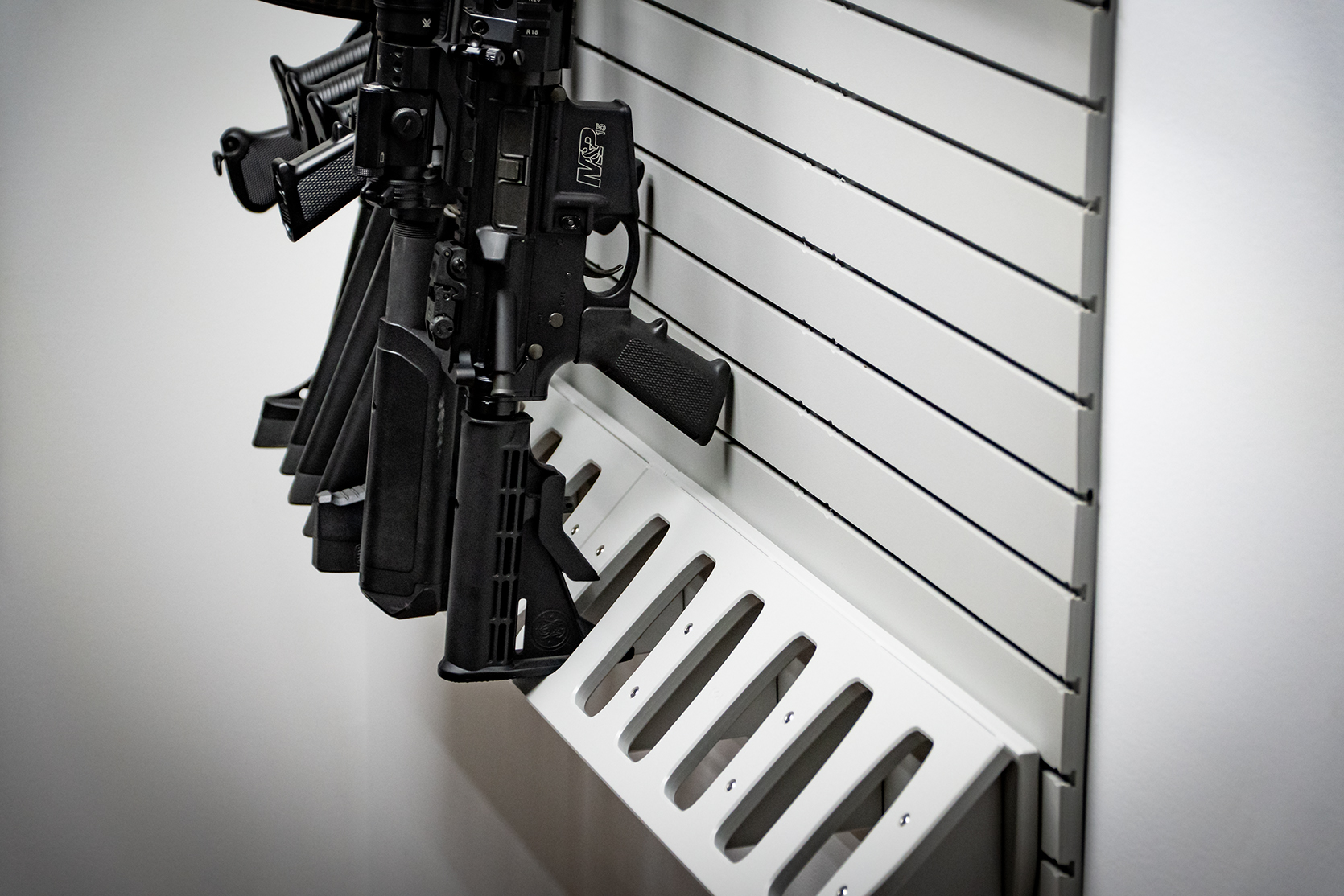 ModWall Grey Vertical Six Rifle Rack Grey Vertical Six Rifle Rack