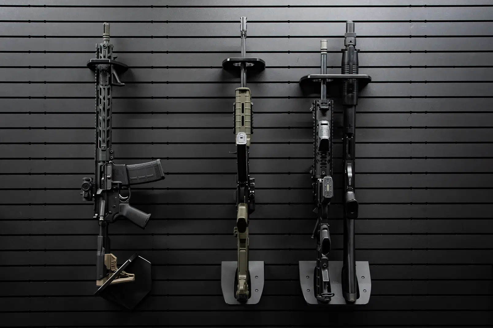 ModWall Vertical Sideways Rifle Rack Vertical Rifle Racks